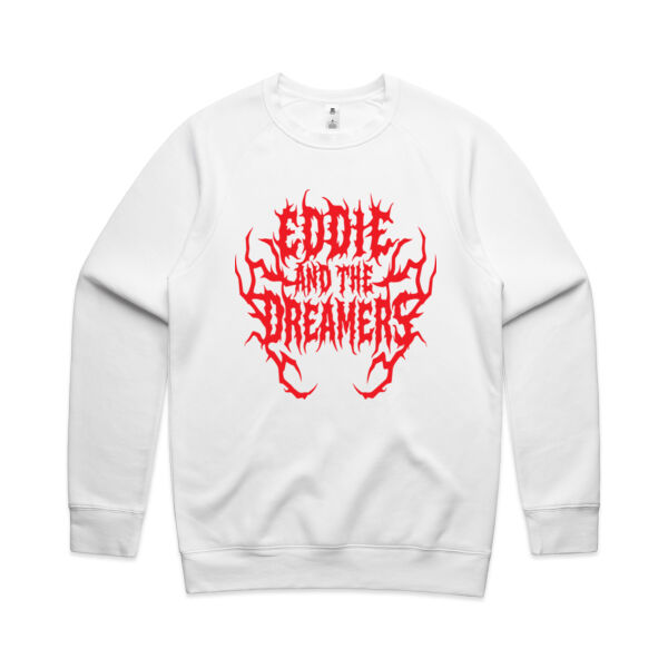 EDDIE AND THE DREAMERS - METAL LONG SLEEVE SWEAT SHIRT WHITE Thumbnail