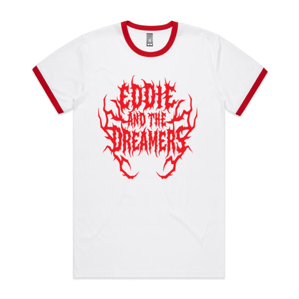 EDDIE AND THE DREAMERS -METAL RED RINGER T-SHIRT Thumbnail