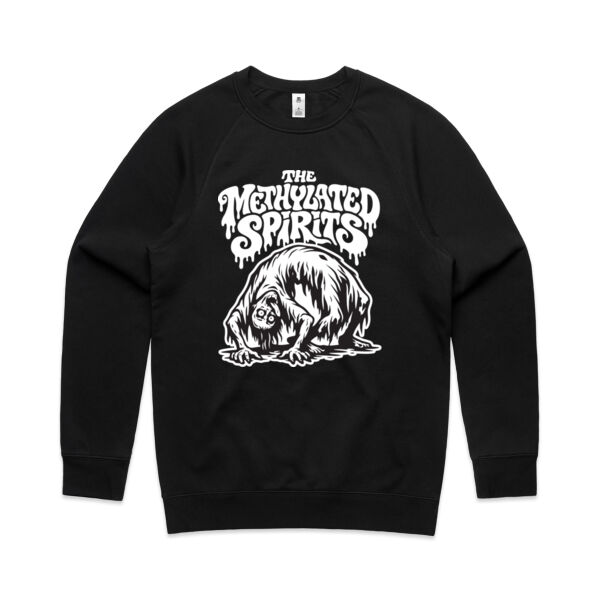 THE METHYLATED SPIRITS - GHOST SWEATSHIRT BLACK Thumbnail